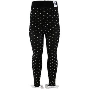 Mini Rodini Leggings - Polka Dot Lace - Zwart - Mini Rodini - 4-5 jaar (104-110) - Leggings