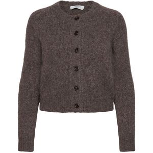 Rosemunde Cardigan - Gebreid - Wol - Brown Grey Melange - Rosemunde - 10 jaar (140) - Cardigan
