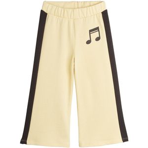 Mini Rodini Joggingbroek - Opmerking - Lichtgeel m. Bruin - Mini Rodini - 80/86 - Joggingbroek