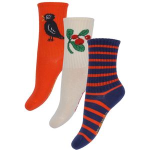 Mini Rodini Sokken - Rode bosbessen - 3-pack - Multicolour - Mini Rodini - 20/23 - Sokken