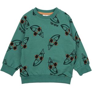 The New Siblings Sweatshirt - TnstNeo - Fles Green m. Erwten - The New - 1 jaar (80) - Sweatshirt