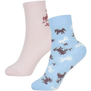 Molo Sokken - 2-pack - Nomi - Charlotte Roze/Blauw - Molo - 31/34 - Sokken