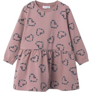 Name It - NMFOLUKRIA LS SWEAT DRESS - Mini-jurk - Toadstool - Lange Mouwen