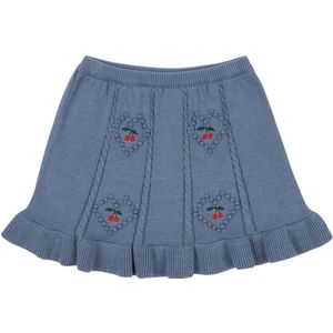 Konges Sløjd Rok - Gebreid - Soleil - Country Blue - Konges Sløjd - 1 jaar (80) - Rok