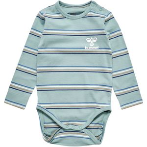 Hummel Romper l/s - HmlHolm - Blue Surf - Hummel - 62 - Romper L/S