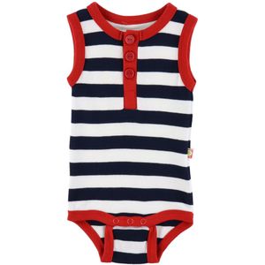 Katvig Romper mouwloos - Navy/Strepen - Katvig - 56 - Romper Mouwloos