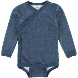 Joha Wikkelromper l/s - Wol/Bamboe - Dark Denim - Joha - 40 - Romper L/S