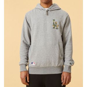 New Era Hoodie - Los Angeles Dodgers - Grijs Gevlekt - New Era - L - Large - Hoodie