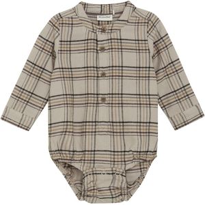 Minymo Hemdromper l/s - Oxford Tan - Minymo - 56 - Romper L/S