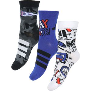 adidas Performance - Doodle - Sokken - Royblu/White/Zwart - 3-pack