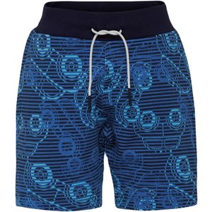 LEGO® Duplo Sweatshorts - LWPan - Navy/Blauw Gestreept m. Auto's - LEGO® Wear - 1 jaar (80) - Shorts