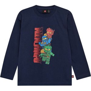 LEGO® Wear Ninjago Blouse - LwTaffy - Donkerblauw - LEGO® Wear - 4 jaar (104) - Shirts