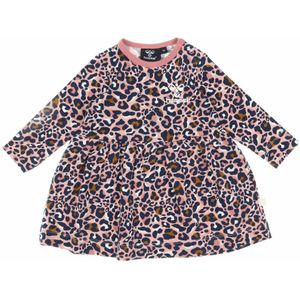 Hummel Jurk - hmlMarie - Pale Mauve m. Luipaardprint - Hummel - 1 jaar (80) - Jurk