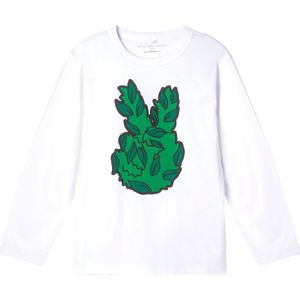 Stella McCartney Kids Blouse - Peace Leaf - Wit - Stella McCartney Kids - 2 jaar (92) - Shirts