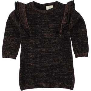 En Fant Jurk - Gebreid - Zwart m. Glitter - En Fant - 62 - Jurk