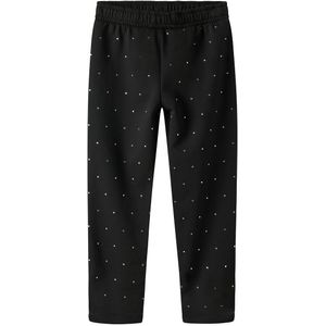 Name It Joggingbroek - NkfRonja - Zwart m. Strass - Name It - 8 jaar (128) - Joggingbroek