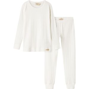 MarMar Pyjama set - Zacht White m. Pointelle - MarMar - 3 jaar (98) - Pyjama - Tweedelig