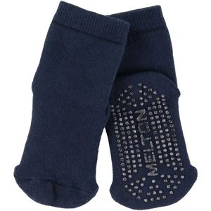 Melton Sokken - Laten we gaan - Navy m. Anti-Slip - Melton - 17/19 - Sokken