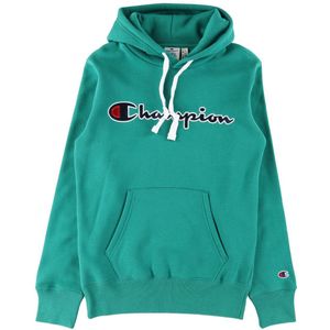 Champion Fashion Hoodie - Groen m. Logo - Champion - 16-18 jaar (176-188) - Hoodie