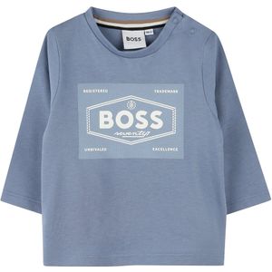BOSS Blouse - Lichtblauw m. Wit - BOSS - 9 mnd - Shirts