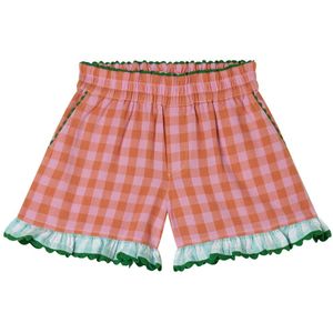 Stella McCartney Kids Shorts - Roze/Oranje geruit m. Groen - Stella McCartney Kids - 8 jaar (128) - Shorts