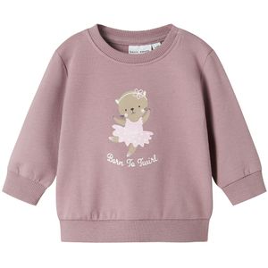 Mame It Sweatshirt - NbfVrillie - Elderberry/CAT Ballerina - Name It - 56 - Sweatshirt