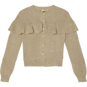 Stella McCartney Kids Cardigan - Gebreid - Beige/Goud - Stella McCartney Kids - 10 jaar (140) - Cardigan