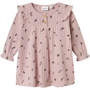 Name It Jurk - NbfLower - Gepolijste Lilac m. Bloemen - Name It - 56 - Jurk
