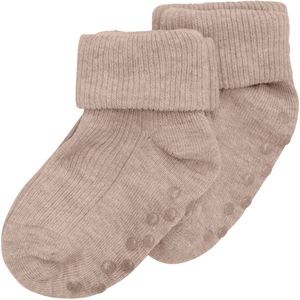 Minymo Sokken - Rib - 2-pack - Silver Nerts Melange - Minymo - 15/18 - Sokken