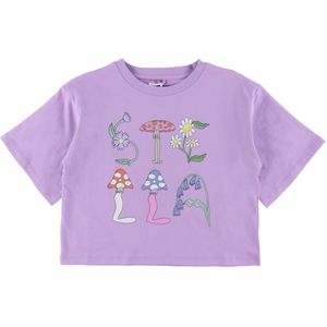 Stella McCartney Kids T-Shirt - Bijgesneden - Paars m. Boomer - Stella McCartney Kids - 6 jaar (116) - T-Shirts