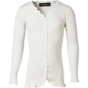 Rosemunde Cardigan - Rib - Zijde/Katoen - Noos - Nieuw White - Rosemunde - 14 jaar (164) - Cardigan