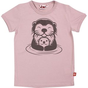 DIEREN T-Shirt - DierenVerbergen - Rose Beige Ottermoeder - DYR - 7 jaar (122) - T-Shirt