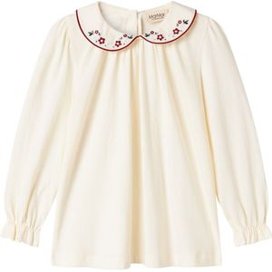 MarMar Jurk - Katoen/Modaal - Tielle - Zacht White - MarMar - 2 jaar (92) - Jurk