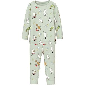 Name It Pyjama set - NmnSemol - MOOMIN - Pale Aqua - Name It - 2 jaar (92) - Pyjama - Tweedelig