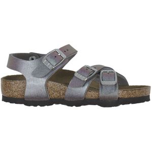 Birkenstock Sandalen - Kumba - Saffiano Iriserend Viola - Birkenstock - 26 - Sandalen