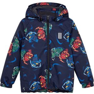 LEGO® Ninjago Winterjas - LWJaz 712 - Navy m. Ninjas - LEGO® Wear - 4 jaar (104) - Winterjassen