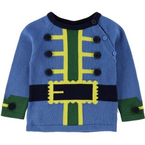 Stella McCartney Kids Blouse - Gebreid - Blauw m. Piratenjasje - Stella McCartney Kids - 1 jaar (80) - Shirts