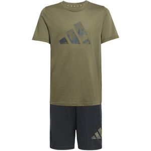 adidas - Trein Essentials - Sportset - Camo Print - Unisex Kinderen - 7-8 Jaar