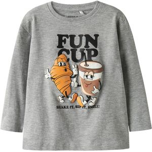 Name It Blouse - NmmRasmus - Grey Melange - Name It - 2 jaar (92) - Shirts
