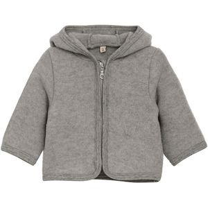 Huttelihut Fleece Jas - Wolvlies - Medium+ Grey Melange m. Oren - Huttelihut - 4 jaar (104) - Fleece Jassen