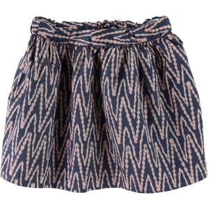 Noa Noa miniature Rok - Mat Blauw/Roze m. Patroon - Noa Noa miniature - 3 jaar (98) - Rok