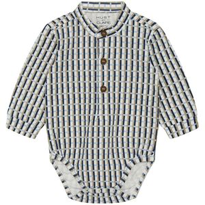 Hust and Claire Hemdromper l/s - Boye - Blauw - Hust and Claire - 1 jaar (80) - Romper L/S