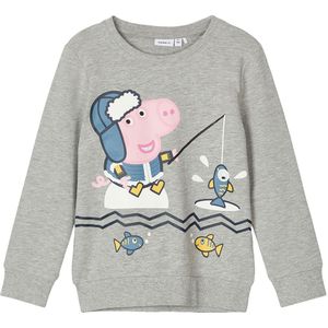 Name It Sweatshirt - NmmColbie - Grey Melange - Name It - 2 jaar (92) - Sweatshirt
