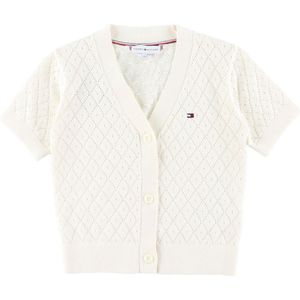 Tommy Hilfiger Cardigan - Haakwerk - Ivory Petal - Tommy Hilfiger - 10 jaar (140) - Cardigan