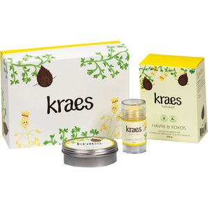 Kraes Cadeaubox - Babybadje/Baby Balsem/Happy Cheeks - Haver & K - Kraes - OneSize - Verzorgingsproducten