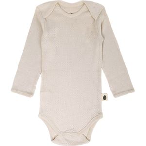 Pine Cone Romper l/s - Pointelle Dot - Natuur - Pine Cone - 68 - Romper L/S