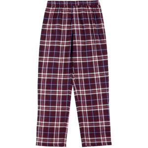 Tommy Hilfiger Broek - Tartan Reiker Burgundy - Tommy Hilfiger - 10-12 jaar (140-152) - Broeken - Katoen