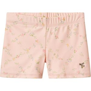 Wheat Zwemslips - UV40+ - Niki - Powder Geblokte bloemen - Wheat - 5 jaar (110) - Badmode