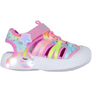Skechers - Unicorn Dreams Explorer - Sandalen - Roze/Mult - Lichtgevend