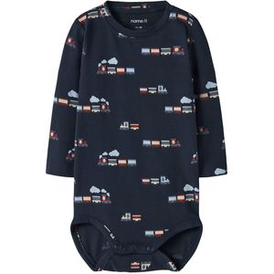 Name It Romper l/s - NbmVroels - Navy Blazer/Train - Name It - 56 - Romper L/S